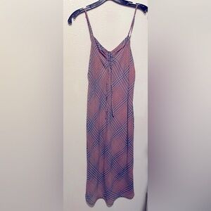 Aeropostale Tri-Color Maxi Spaghetti Strap Dress, Size Medium